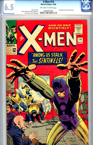 X-Men #014  CGC graded 6.5 first Sentinels SOLD!