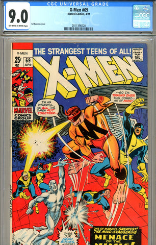 X-Men #069 CGC graded 9.0 SOLD!