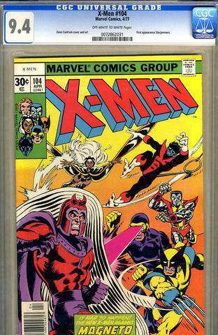 X-Men #104   CGC graded 9.4 - SOLD