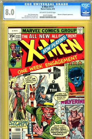 X-Men #111 CGC graded 8.0 - Magneto appearance - SOLD!