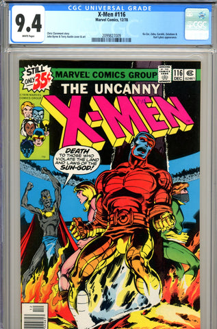 X-Men #116 CGC graded 9.4 - Byrne cover and art SOLD!