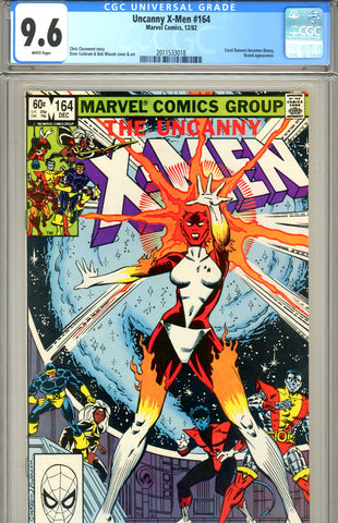Uncanny X-Men #164 CGC graded 9.6 first Binary - SOLD!