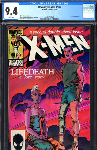 Uncanny X-Men #186 CGC graded 9.4  Double-Sized issue