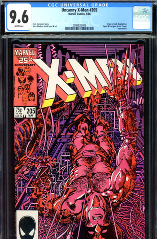 Uncanny X-Men #205 CGC graded 9.6 - Org Lady Deathstrike - SOLD!