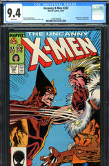 Uncanny X-Men #222 CGC graded 9.4 Wolverine vs. Sabretooth - SOLD!