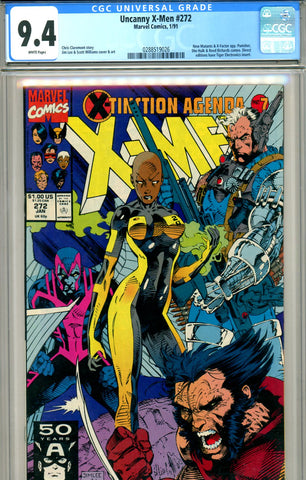 Uncanny X-Men #272 CGC graded 9.4 - New Mutants crossover - SOLD!