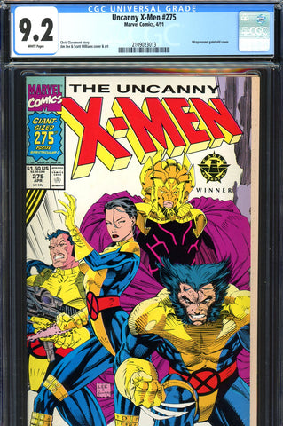 Uncanny X-Men #275 CGC graded 9.2  wraparound cover - SOLD!