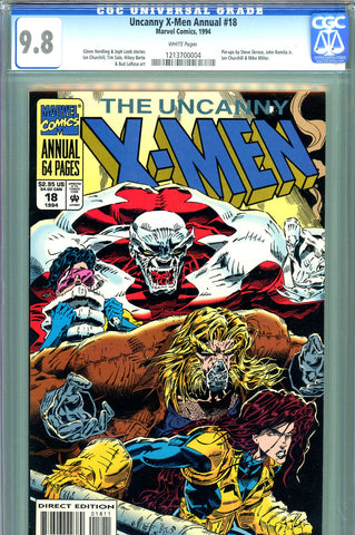 Uncanny X-Men Annual #18 CGC graded 9.8 - pin-ups galore