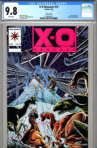 X-O Manowar #15 (Pink Variant) CGC graded 9.8 - HIGHEST GRADED - SOLD!